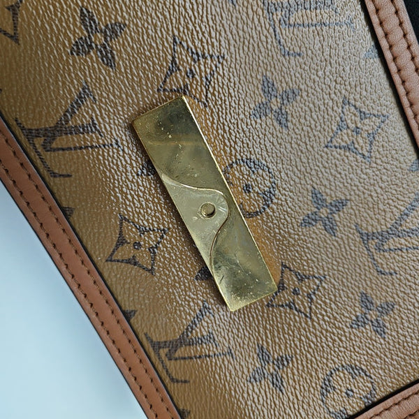 DAUPHINE Mini Monogram Coated Canvas Brown