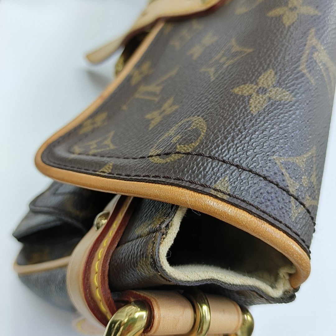 HUDSON PM Monogram Coated Canvas Brown