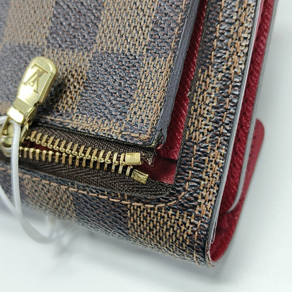KOALA Damier Ebene Coated Canvas Brown Wallet