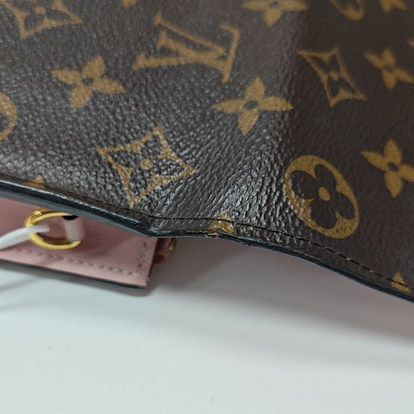 FLORE Monogram Coated Canvas Brown
