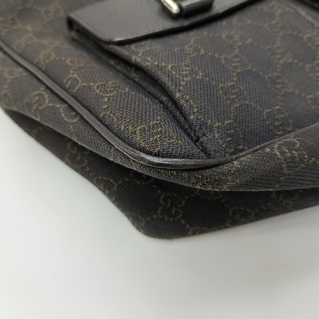 Monogram Canvas Top Handle Bag Brown