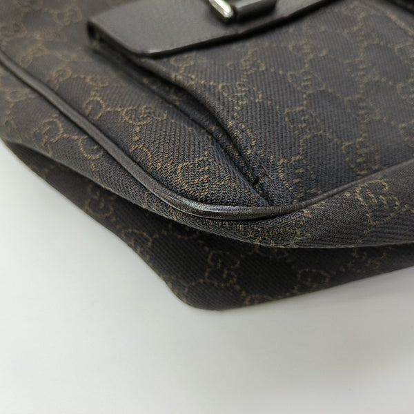 Monogram Canvas Top Handle Bag Brown