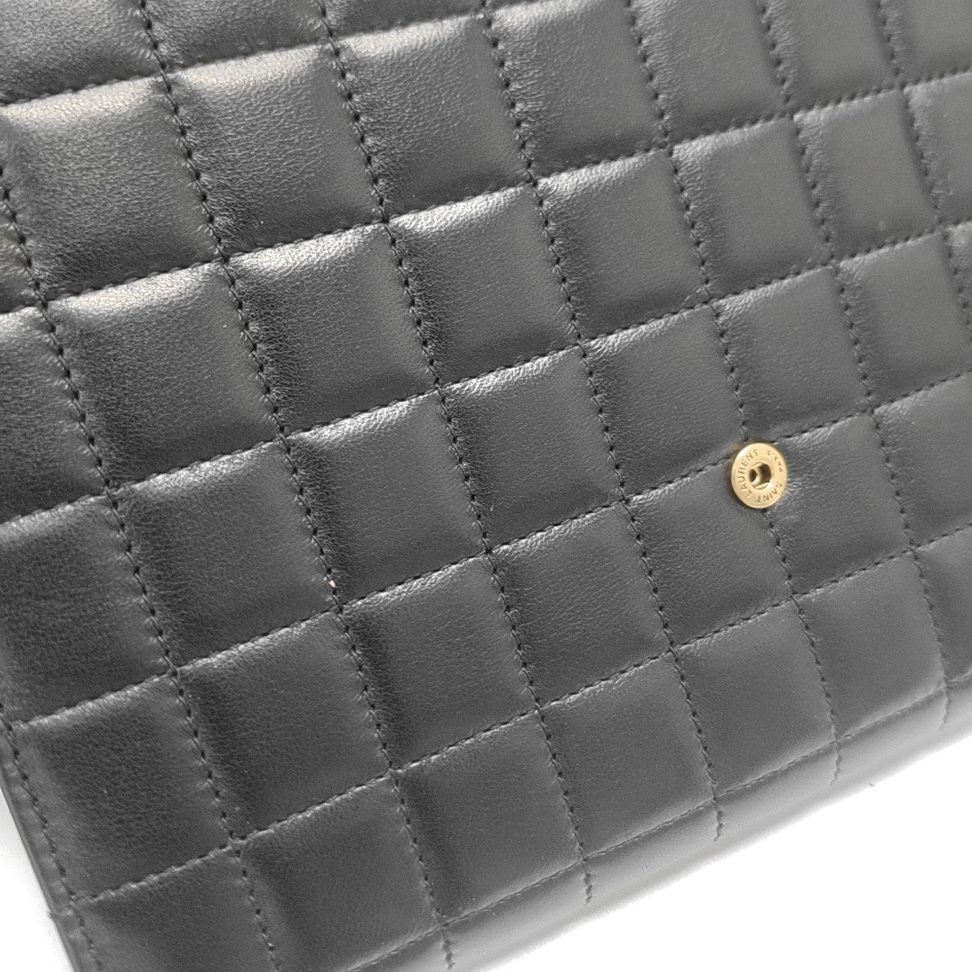 Quilted Lambskin Clutch Black
