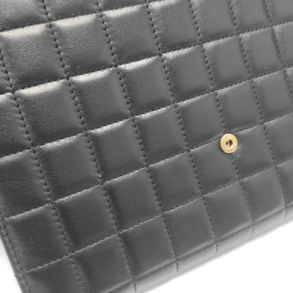 Quilted Lambskin Clutch Black