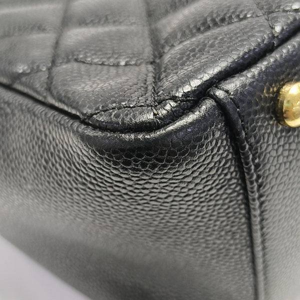 CHANEL PETITE Quilted Grained Calfskin Black