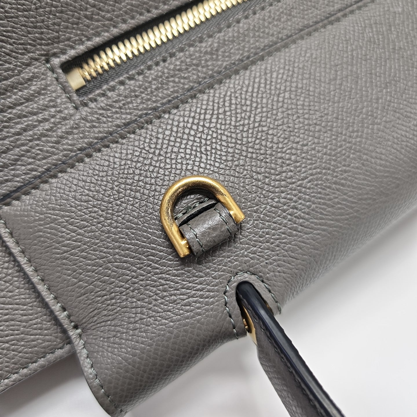 BELT Mini Calfskin Gray