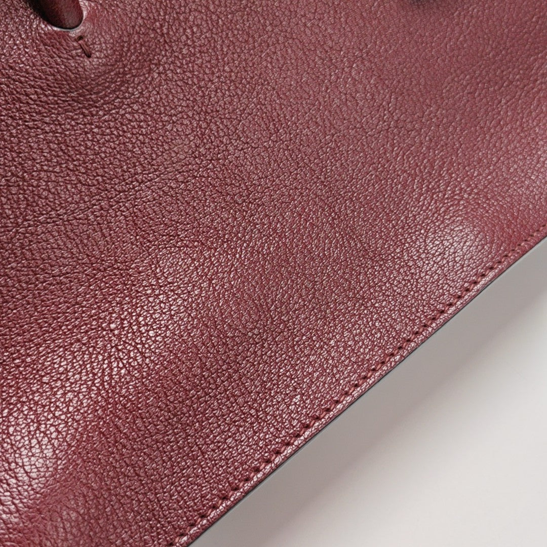 Calfskin Shoulder Bag Red