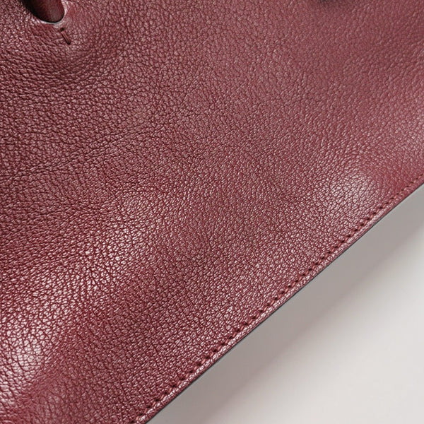 Calfskin Shoulder Bag Red