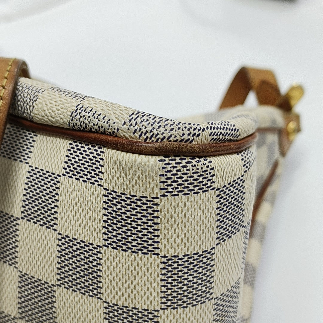 SIRACUSA MM Damier Azur Coated Canvas White