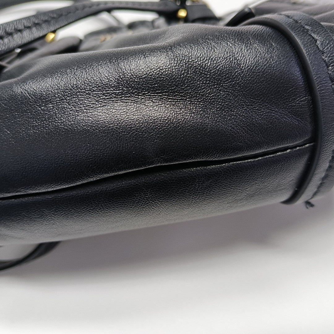 Lambskin Shoulder Bag Black