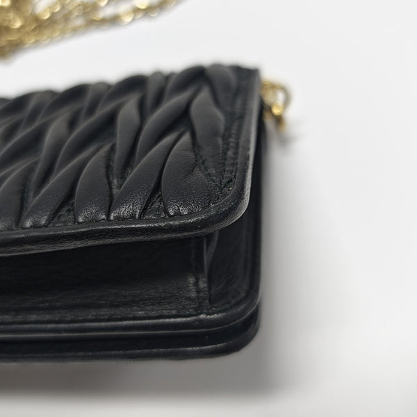 Matelassé Lambskin Black