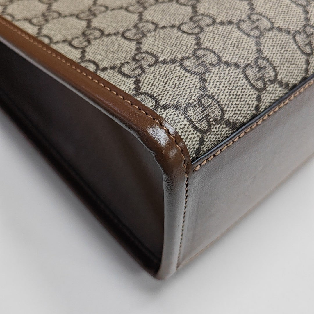 GG Multicolor Monogram Coated Canvas Beige