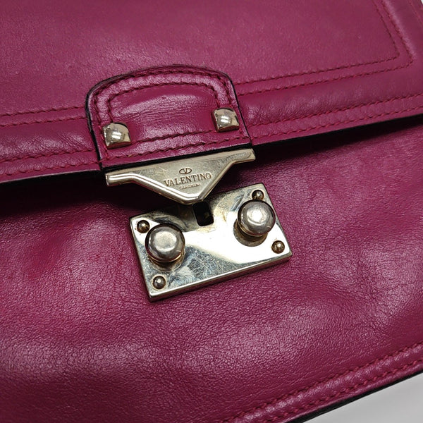 Calfskin Shoulder Bag Purple