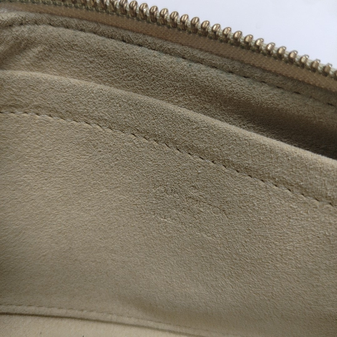 VINTAGE MILLA MM Damier Azur Coated Canvas White