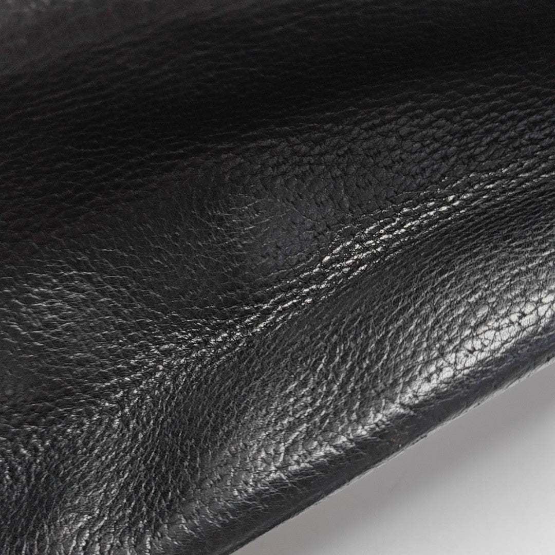 Calfskin Shoulder Bag Black