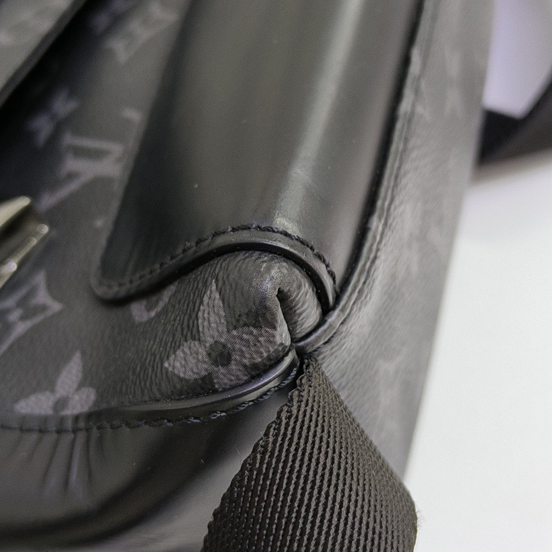 VOYAGER PM Monogram Coated Canvas Black