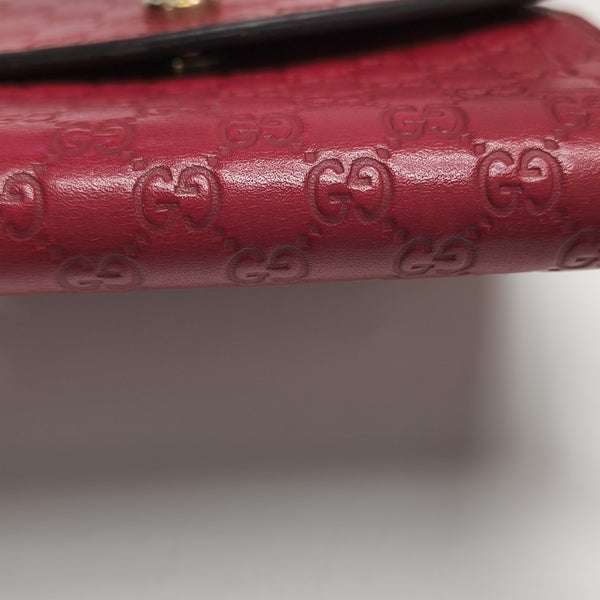 Monogram Calfskin Wallet Red