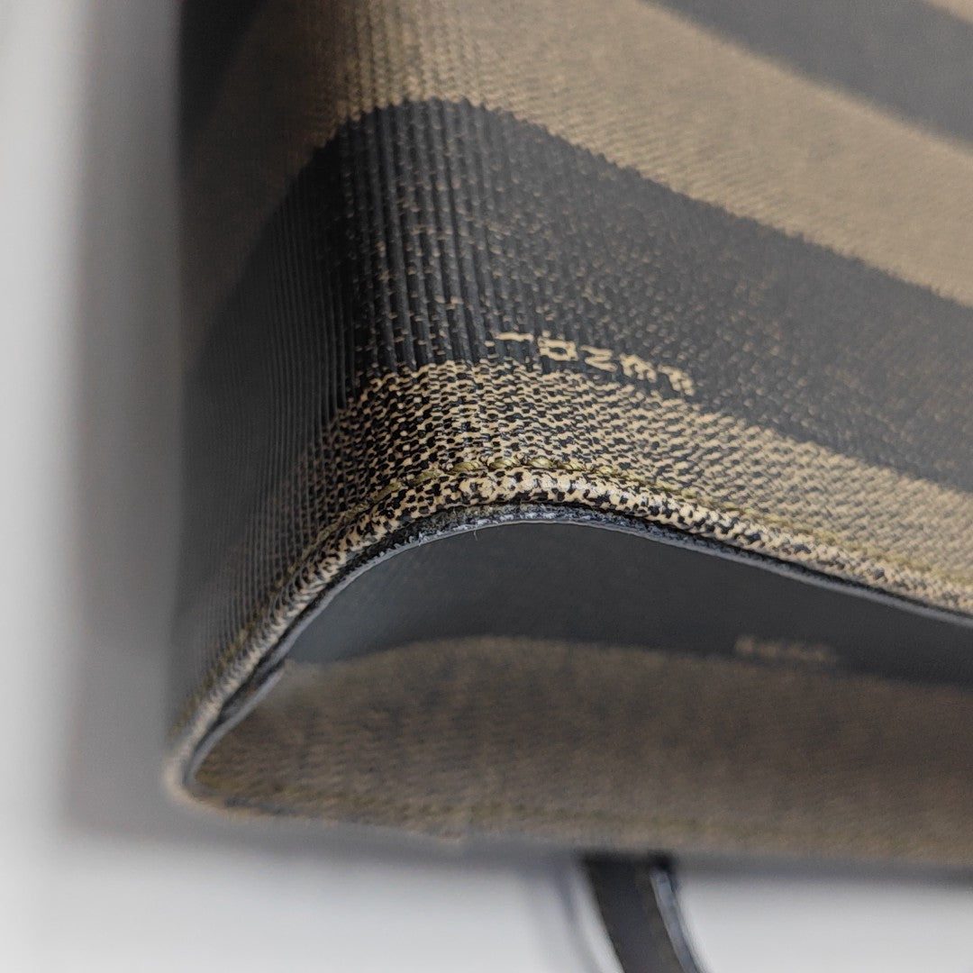 Coated Canvas Backpack Brown