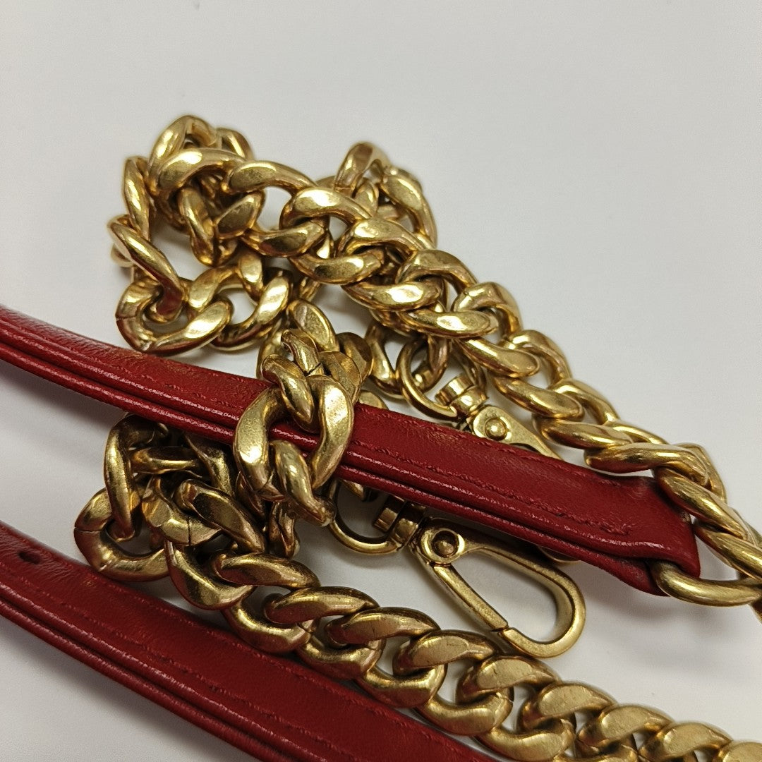 Mini Bag Quilted Lambskin Red
