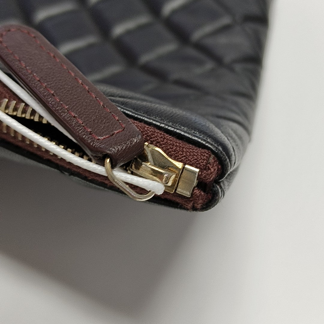 Quilted Lambskin Clutch Black