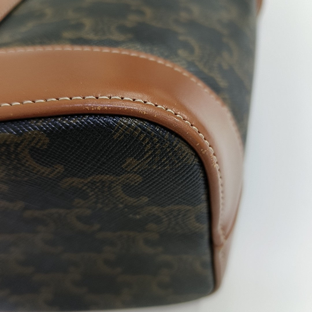 TRIOMPHE CANVAS Small Coated Canvas Brown