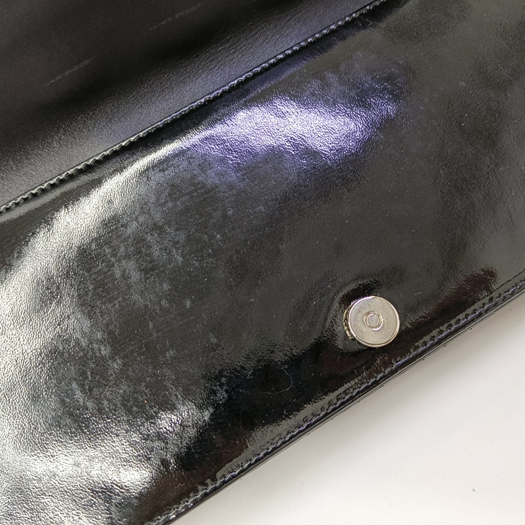 Lady Dior Medium Cannage Patent Leather Black