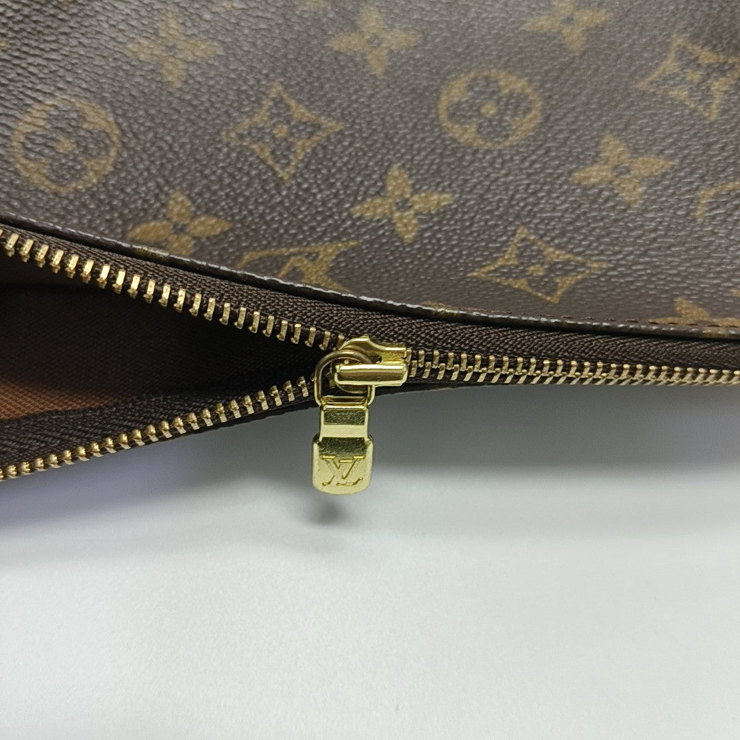 ACCESSOIRES Monogram Coated Canvas Brown