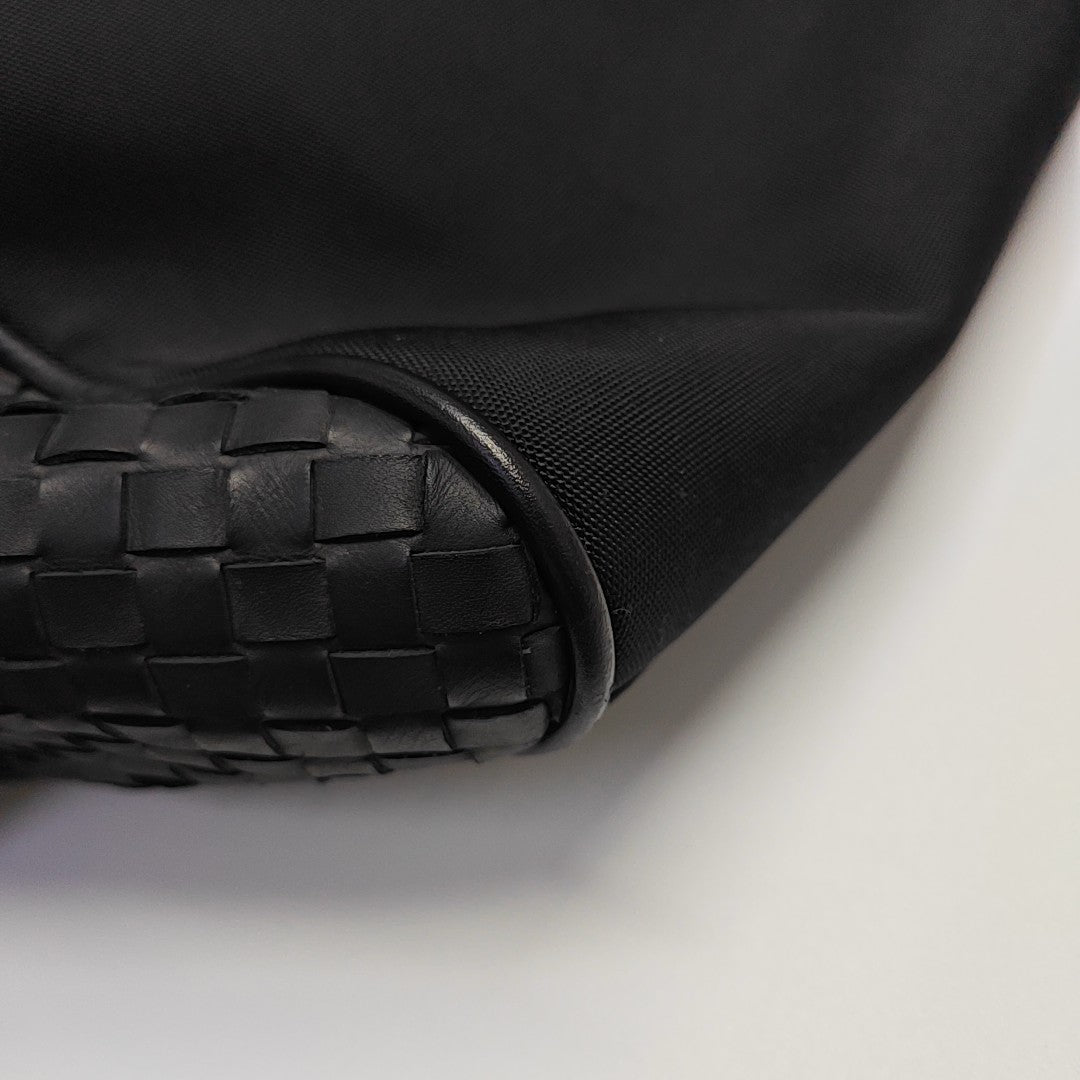 Fabric Top Handle Bag Black