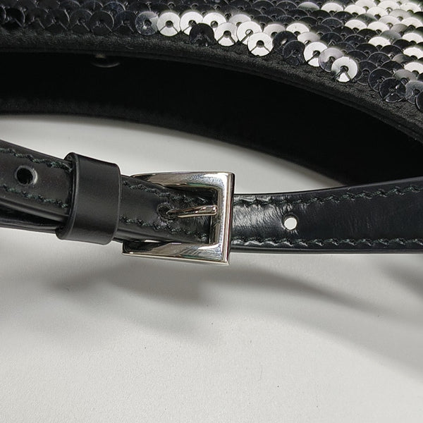 Sequins Shoulder Bag Black