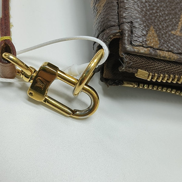 ACCESSOIRES GM Monogram Coated Canvas Brown