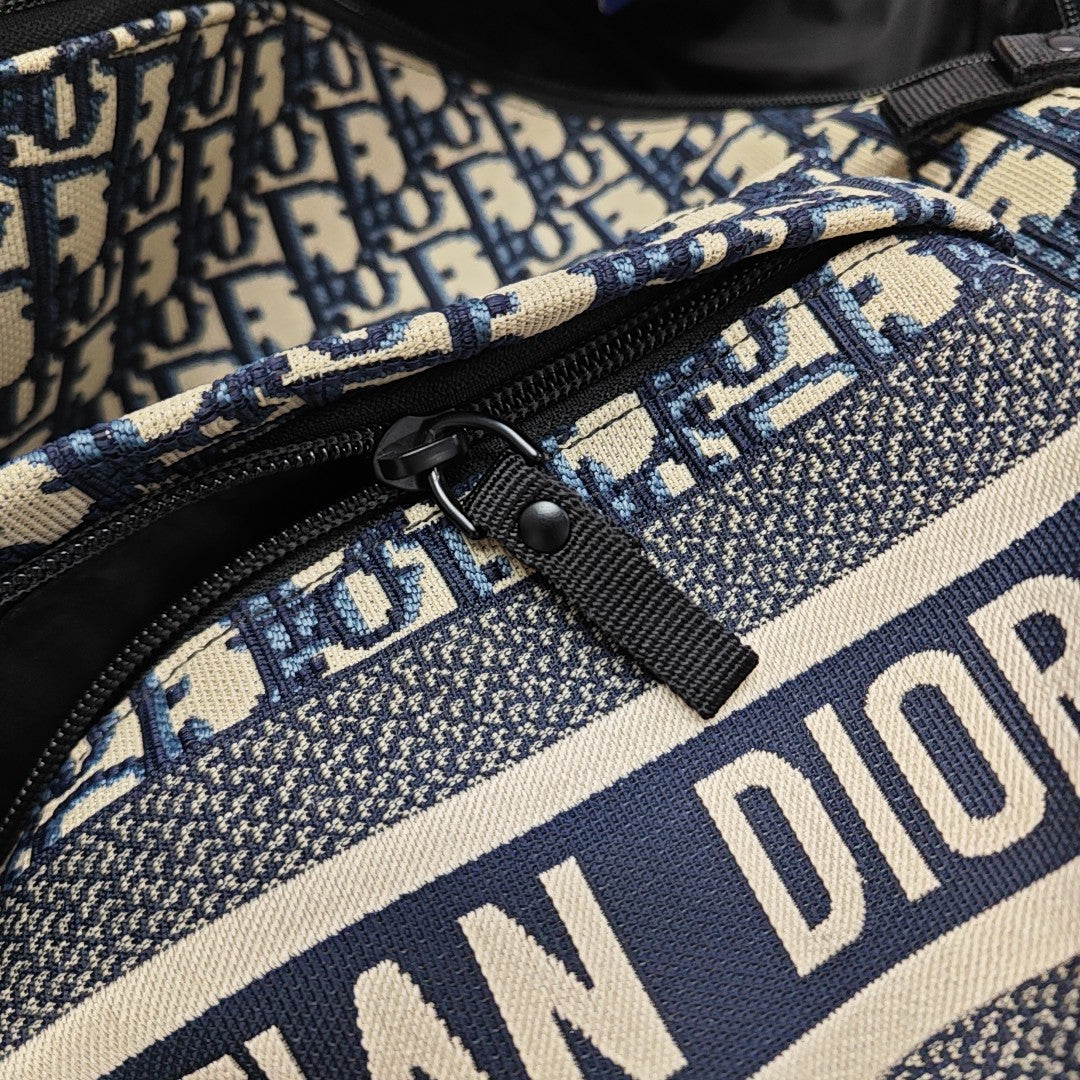 Diortravel Oblique Canvas Blue