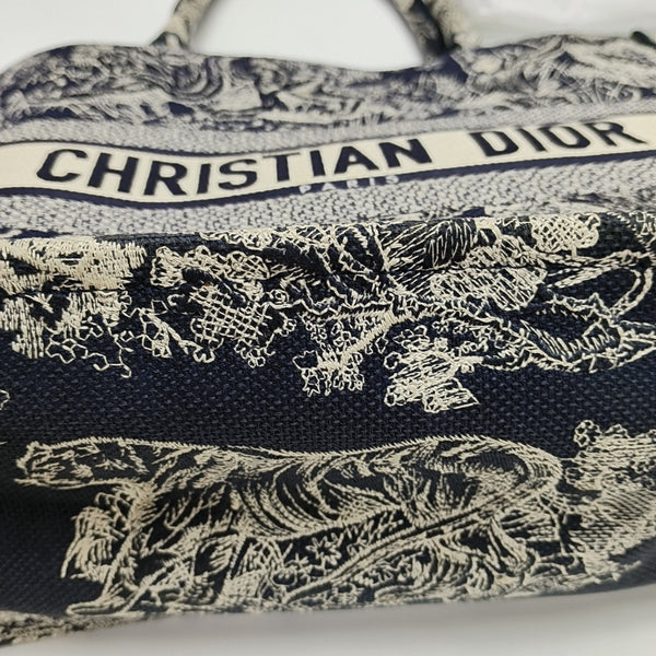Book Tote Medium Fabric Blue