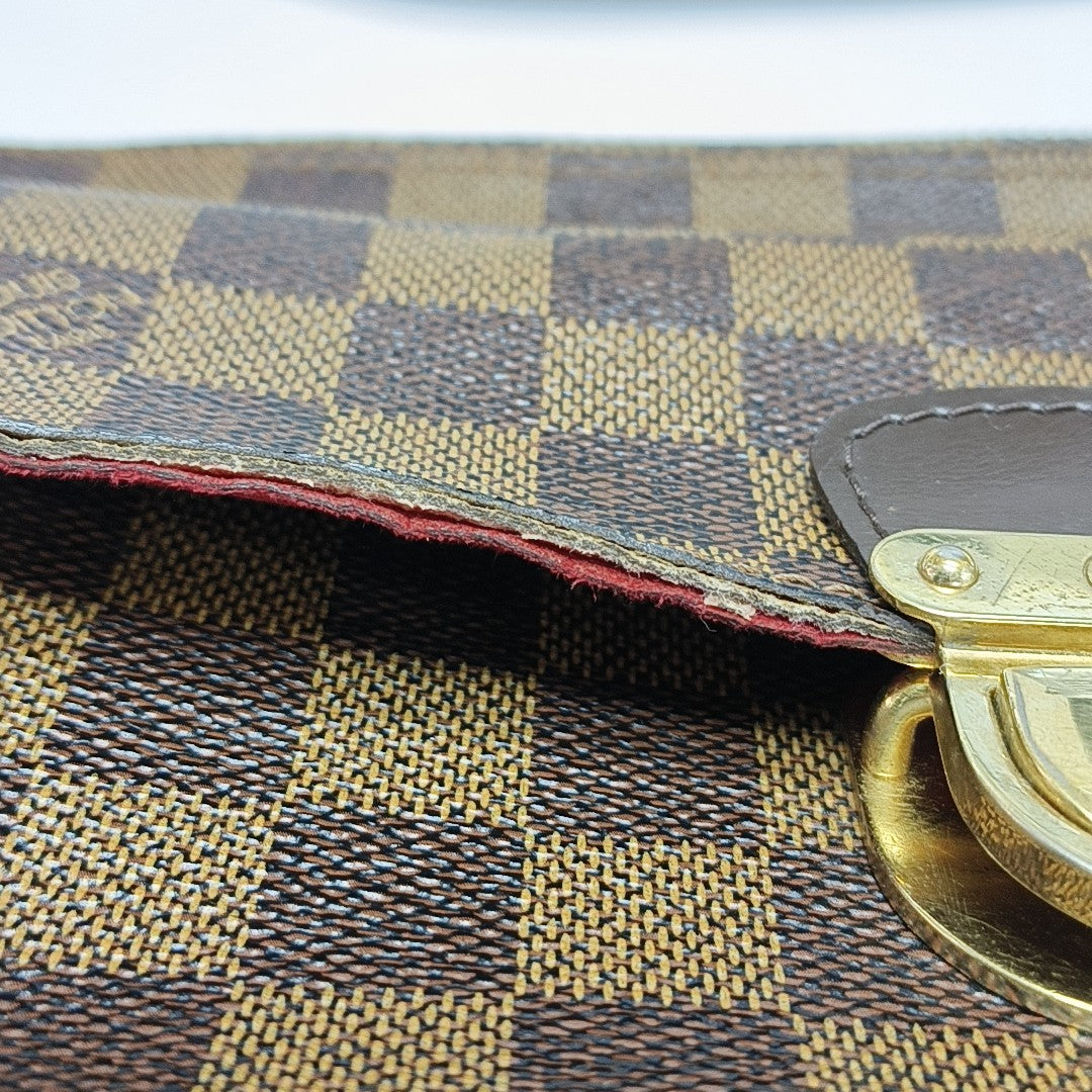 RAVELLO GM Damier Ebene Coated Canvas Brown