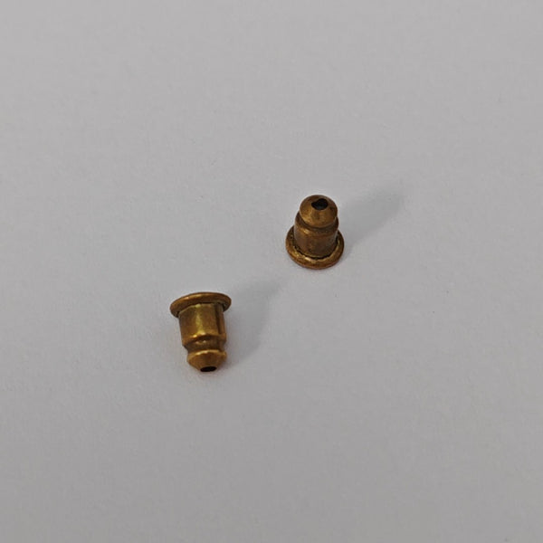 CC Logo Metal Gold Stud Earrings