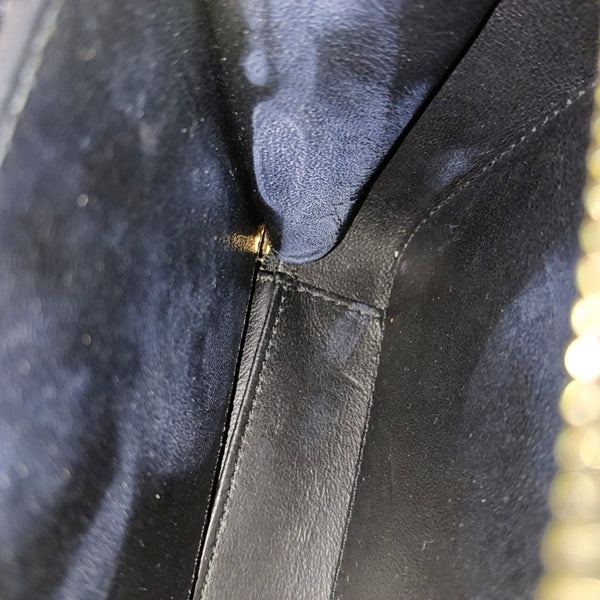 FILIGREE Small Quilted Grained Calfskin Black