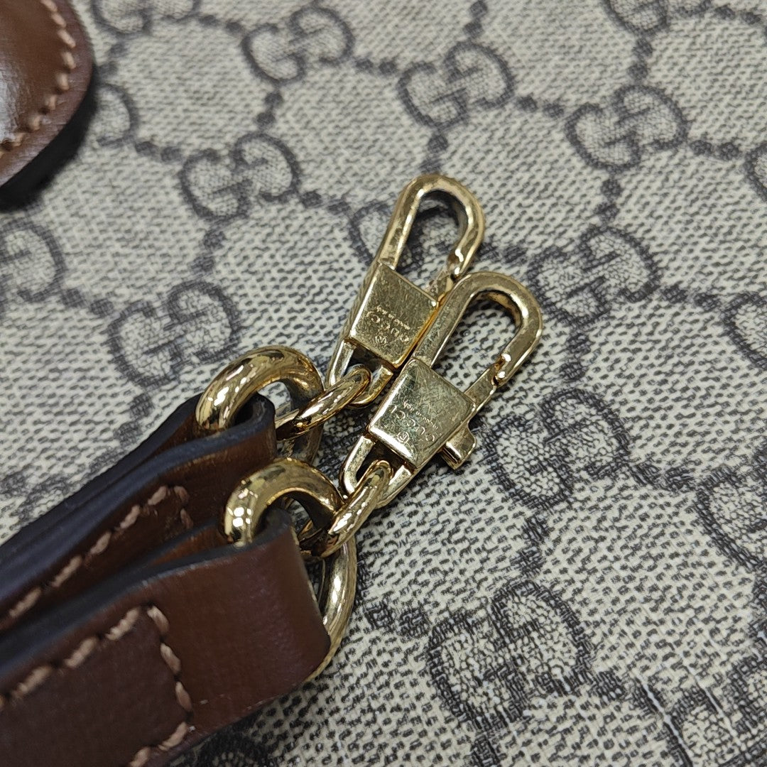 Retro Mini Monogram Coated Canvas Beige