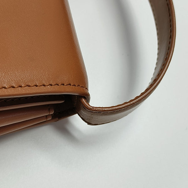 Calfskin Shoulder Bag Brown