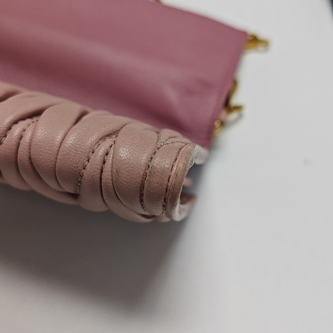 Quilted Lambskin Shoulder Bag Pink