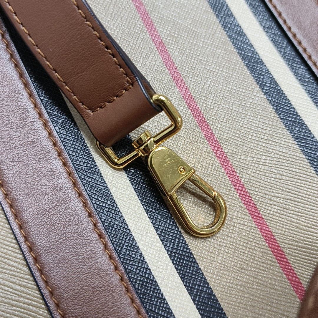 Coated Canvas Small Beige