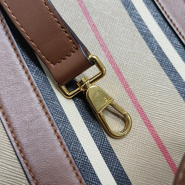 Coated Canvas Small Beige