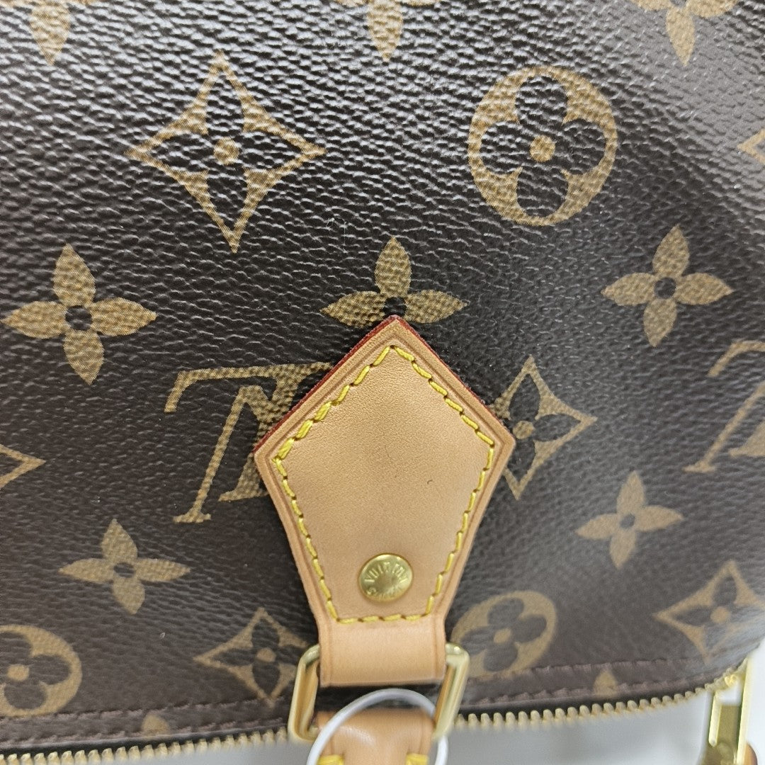 SPEEDY 30 Monogram Coated Canvas Brown