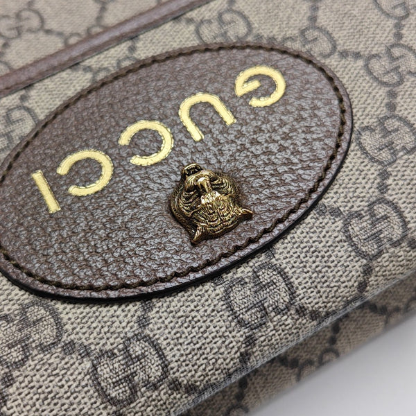 Neo Vintage Small Monogram Coated Canvas Beige
