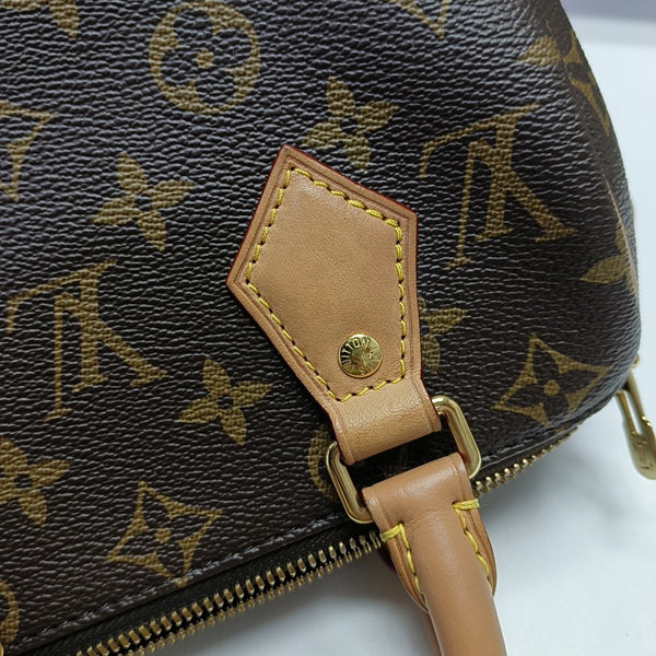 SPEEDY 20 Monogram Coated Canvas Brown