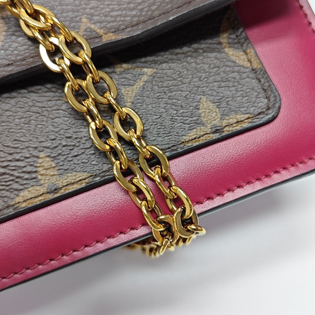 FLORE Monogram Coated Canvas Brown