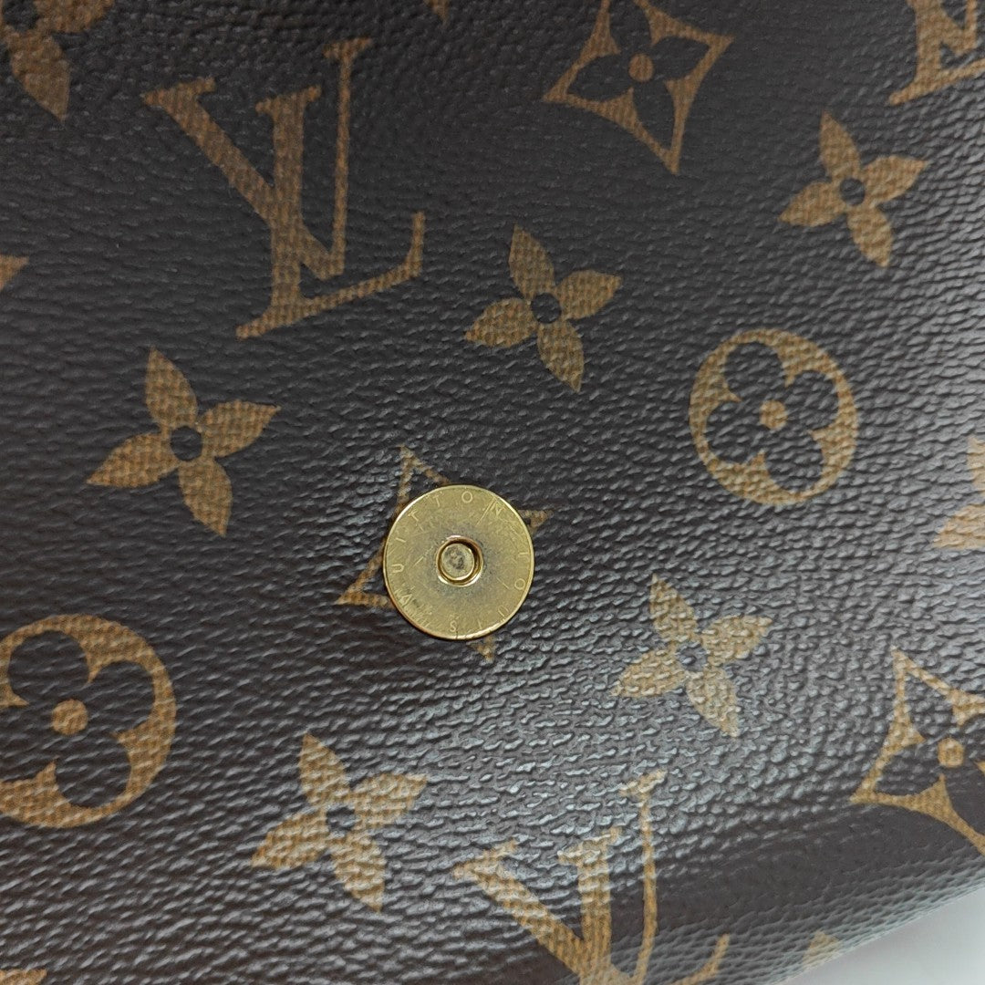 SAINT CLOUD Monogram Coated Canvas Brown