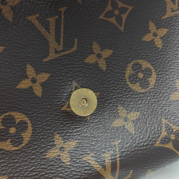 SAINT CLOUD Monogram Coated Canvas Brown
