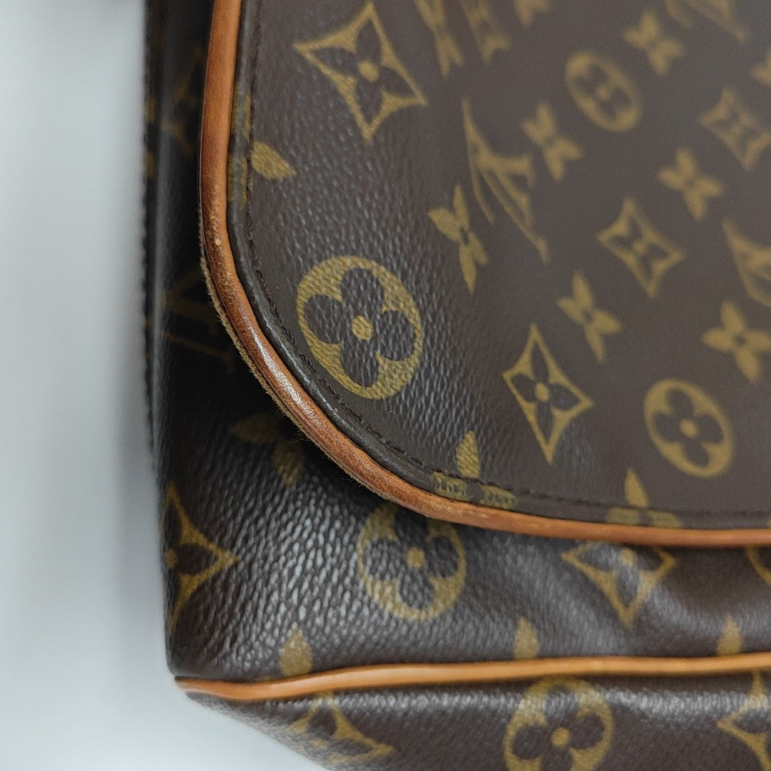 VALMY Monogram Coated Canvas Brown