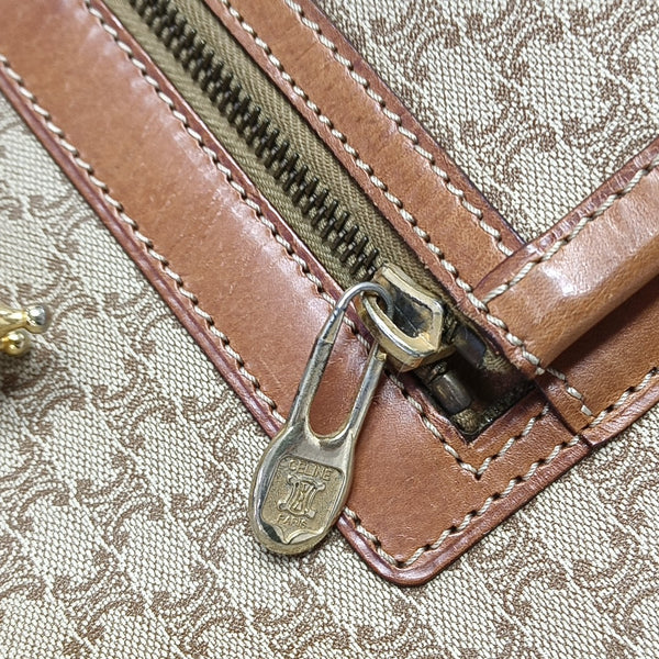 Coated Canvas Backpack Beige
