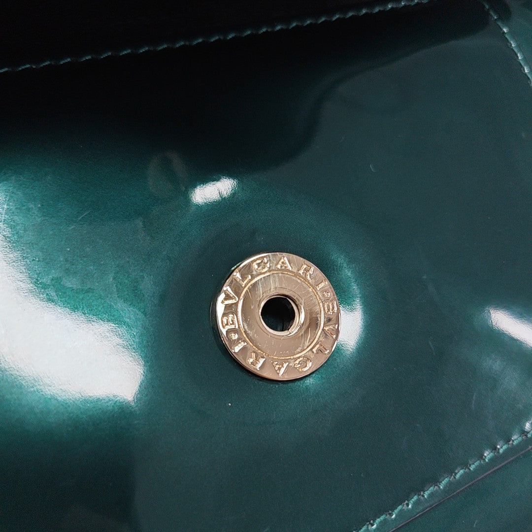 SERPENTI FOREVER Small Patent Leather Green