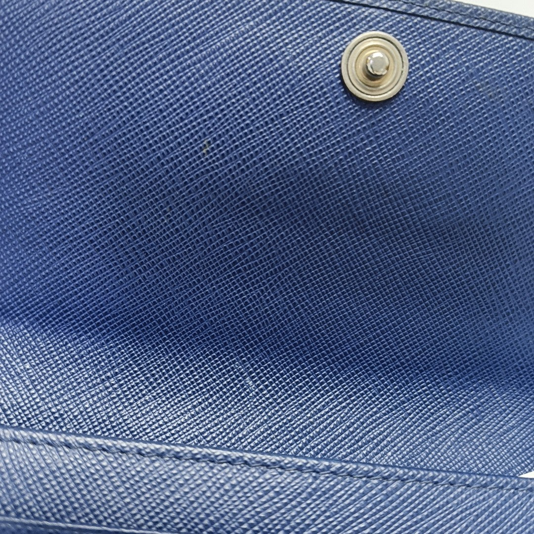 Saffiano Calfskin Wallet Blue